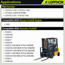 Load image into Gallery viewer, 21010-L1125 21010-L1100 Engine Water Pump Compatible With Nissan Forklift H20 Engine Forklift FG20-C FG20-KC FG20-KT FG20-T FG20-W FG25-C FG25-KT FG25-T H20 FG30-C FG30-C8