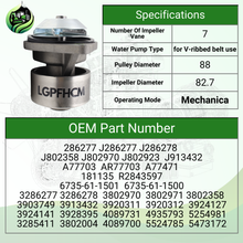 Load image into Gallery viewer, LGPparts 3286277 6735-61-1501 Water Pump For Cummins 4BT 3.9L 6BT 5.9L For Komatsu 6D102 S6D102 PC200-6 For Case IH 1840 40XT 60XT 70XT 85XT 90XT 95XT Tractor 580 Mx100 For For-d Truck B700 Cf700