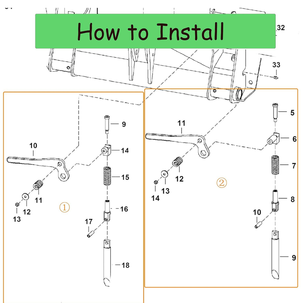 6724775 6724776 LH & RH Lever Kit for Bobcat Skid Steer 751 753 763 773 7753 863 873 S100 S130 S150 S160 S175 S185 S220 S250 S300 S330 A220 A300 T110 T140 T180 T190 T200 T250