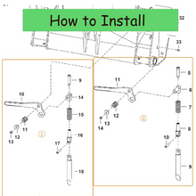 Load image into Gallery viewer, 6724775 6724776 LH &amp; RH Lever Kit for Bobcat Skid Steer 751 753 763 773 7753 863 873 S100 S130 S150 S160 S175 S185 S220 S250 S300 S330 A220 A300 T110 T140 T180 T190 T200 T250