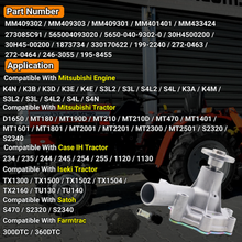 Load image into Gallery viewer, MM409302 Engine Water Pump For Mitsubishi Tractor Mt180 Mt210 Mt2300 K4N K3B K3D K3E K4E S3L2 S4L2 S4L K3A S4N For Caterpillar CAT E303 E308 E305 304CR For Iseki Tx1300 Tx1500 Tu120 Tu130 Tu1600 For Case Ih 234 235 244 245 254 255 1130