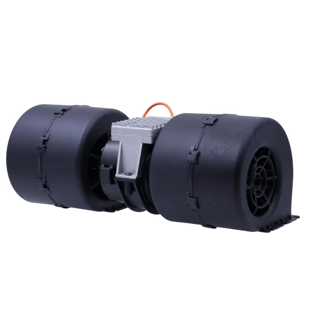 008-A39-02 12V 3 Speed Double Wheel Blower Motor Assembly Compatible with John Deere 312 314 316 317 318 319 320 323 324 325 326 328 329 330 331 332 333 Series Skid Steer Loader # AT441565 30003139