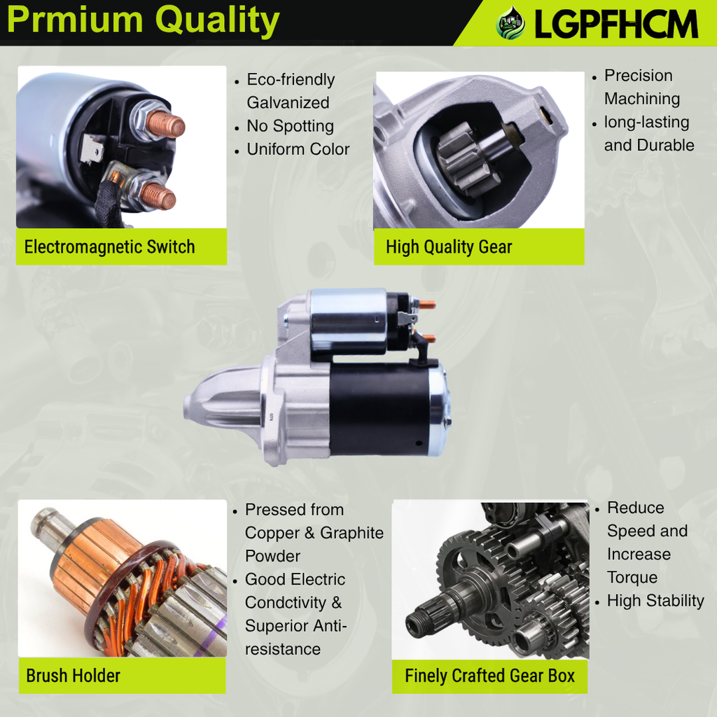 428000-2290 Starter Motor Fit For Subaru Impreza 2004-2011 Forester 2003-2018 Legacy Outback 2005-2007 B9 Tribeca 3.0L 2006-2007 Compatible with Saab 9-2x 2005-2006 2.5L #SMT0292 41048181