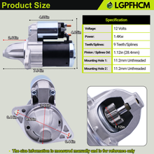 Load image into Gallery viewer, 428000-2290 Starter Motor Fit For Subaru Impreza 2004-2011 Forester 2003-2018 Legacy Outback 2005-2007 B9 Tribeca 3.0L 2006-2007 Compatible with Saab 9-2x 2005-2006 2.5L #SMT0292 41048181
