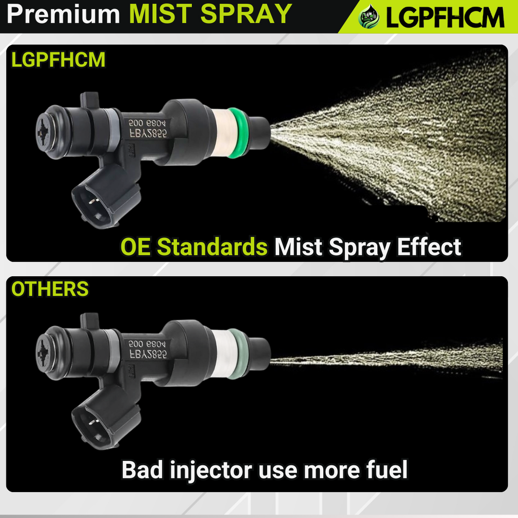 4PCS FBY2855 Fuel Injectors Compatible with Nissan Altima 2.5L 2015-2018 For Rogue 2.5L 2014 2015 2017 2018 For NV200 2.0L L4 2018 2019 2020 2021 18 Holes 166009HP0A 166009HU0A FBY2855 84212412