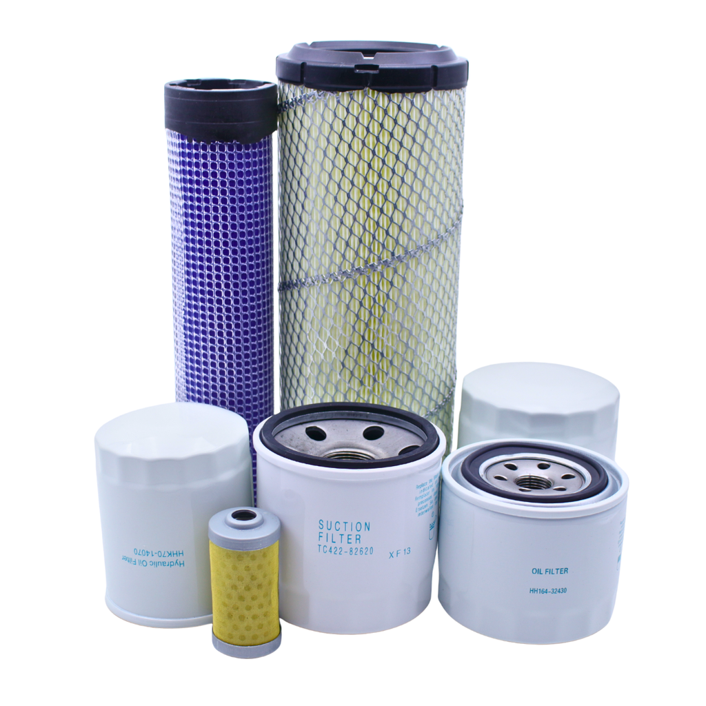 Filter Kit TC620-93230 HH164-32430 TC422-82620 1J800-43170 1G311-43380 HHK70-14070 Compatible with Kubota L3301 & L3901 w/D1803 L3901HST Engine