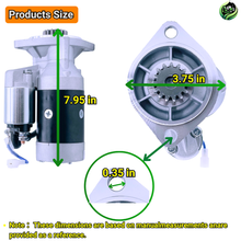 Load image into Gallery viewer, 12V 15T 2KW Starter Motor 129136-77011 129400-77012 for Yanmar Engine 3TNV88F 4TNV88C 4TN78 4TN82 4TN98 for Komatsu Excavator PC35 PC40 PC50 Sk815 Sk714 4D88e # Vv12913677011 AM878189