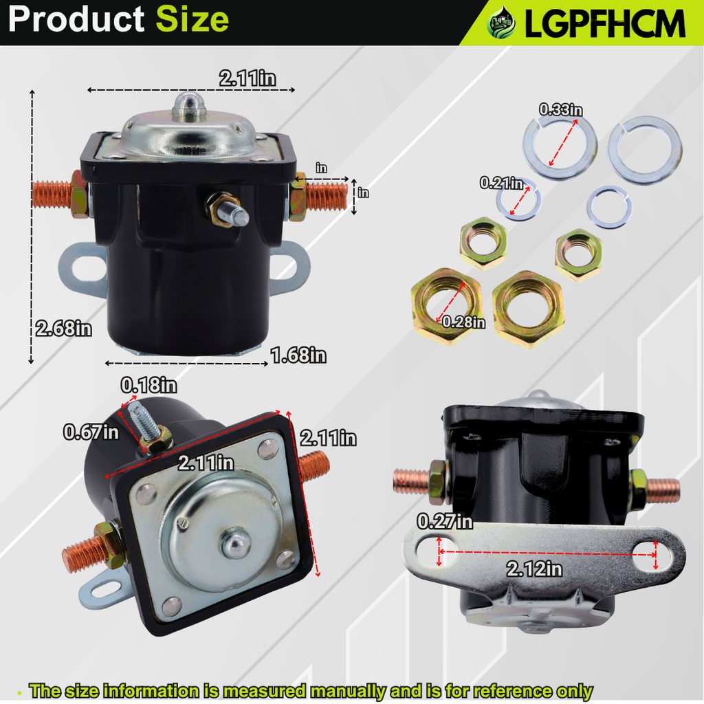 NCA11450A 6V Starter Solenoid Relay Compatible with Ford For New Holland 501 541 600 601 611 620 700 701 740 800 801 811 820 900 901 941 2000 2031 2110 2111 3000 4140 NAA 7000 8000 For Jubilee 1953-57 # 21A11450