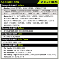 70000-43081 2Pcs Fuel Filter for Kubota Tractor L175 L185 L2050 L225 L235 L2350 L245 L295 L305 G4200 G4200H Engine D905 D1105 D1302 D722 V2403 V1902