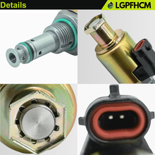 Load image into Gallery viewer, 122-5053 12V Oil Pump Solenoid Valve For Caterpillar For CAT Excavators E322C 325C 3116 3126B 3126 3126E for 1995-2003 Ford F250 F350 E350 E450 7.3 IPR Valve Injector Pressure Regulator Sensor Valve # 1225053 107-1228 F81Z9C968AB