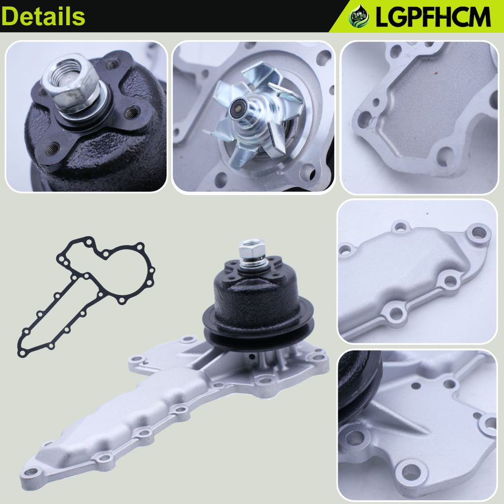 E5900-73032 15301-73030 Water Pump Fit For Kubota Tractor L295DT L295F LB2204 LK2554 LK3054 CK25 CK30 KH-1 3A139-SV1 3A139-SV2 3A150-SV1 3A150-SV2 3A165-SV2 4A200-SV2 Engine 4 Bolt Hub #1530173030