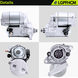 12V 1.4KW 9T 16611-63013 Starter Compatible with Bobcat Excavator 428 425 Skid Steer 553F Wheel Tractor B200 for Kubota Engine D722 D902 D950 D1105 V1305 V1505  For Ausa Lift Truck For Kubota For Toro Mowers