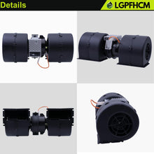 Load image into Gallery viewer, 008-A39-02 12V 3 Speed Double Wheel Blower Motor Assembly Compatible with John Deere 312 314 316 317 318 319 320 323 324 325 326 328 329 330 331 332 333 Series Skid Steer Loader # AT441565 30003139