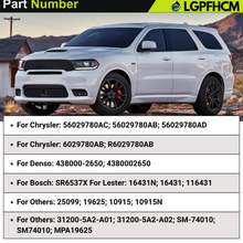 Load image into Gallery viewer, 56029780AB 56029780AC 12V 1.2KW 11T Starter Motor For Jeep Grand Cherokee 2016-2020 Wrangler 2018-2023 For Dodge Durango 2016-2020 3.6L Gas CW # 56029780AD 410-52670