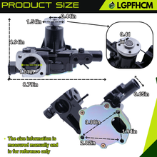 Load image into Gallery viewer, 129001-42001 129001-42002 129004-42001 Water Pump with Pipe for Yanmar Engine 3D84E 4D88E 3TNE84 3TNE88 3TNV84 3TNV88 4TNE84 4TNE88 4TNV84 4TNV88 For Takeuchi TB135 TB145 For Komatsu SK820 SK815