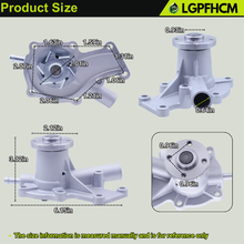 Load image into Gallery viewer, 0185-5433 Engine Water Pump with Gasket Compatible With Cummins Onan RV Diesel Generator #185-5433 01855433 1855433 10mm