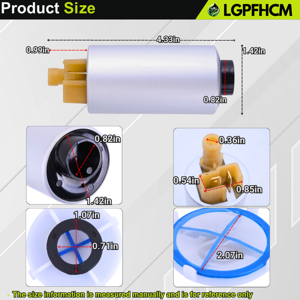 AL78405 Lift Transfer Fuel Pump Kit Compatible for John Deere Engine 3029 3039 4045 6059 6068 Tractor 3200 3400 4045 6068 6100 6110 6215 6220 6300 6310 6400 6410 6415 6510 6715 6800 6810 6900 6910 7320 #AL226603 WN-AL78405