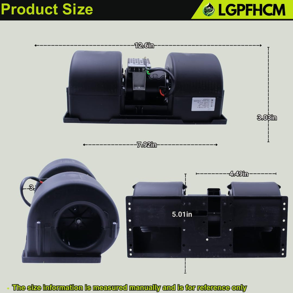 7193536 12V Cab Blower Motor Assembly Compatible With Bobcat Skid Steer Loader T450 T550 T590 T595 T630 T650 T750 T770 T870 S450 S510 S530 S550 S570 S590 S595 S630 S650 UTV(s) 3600 3650 # 7282145 7249527