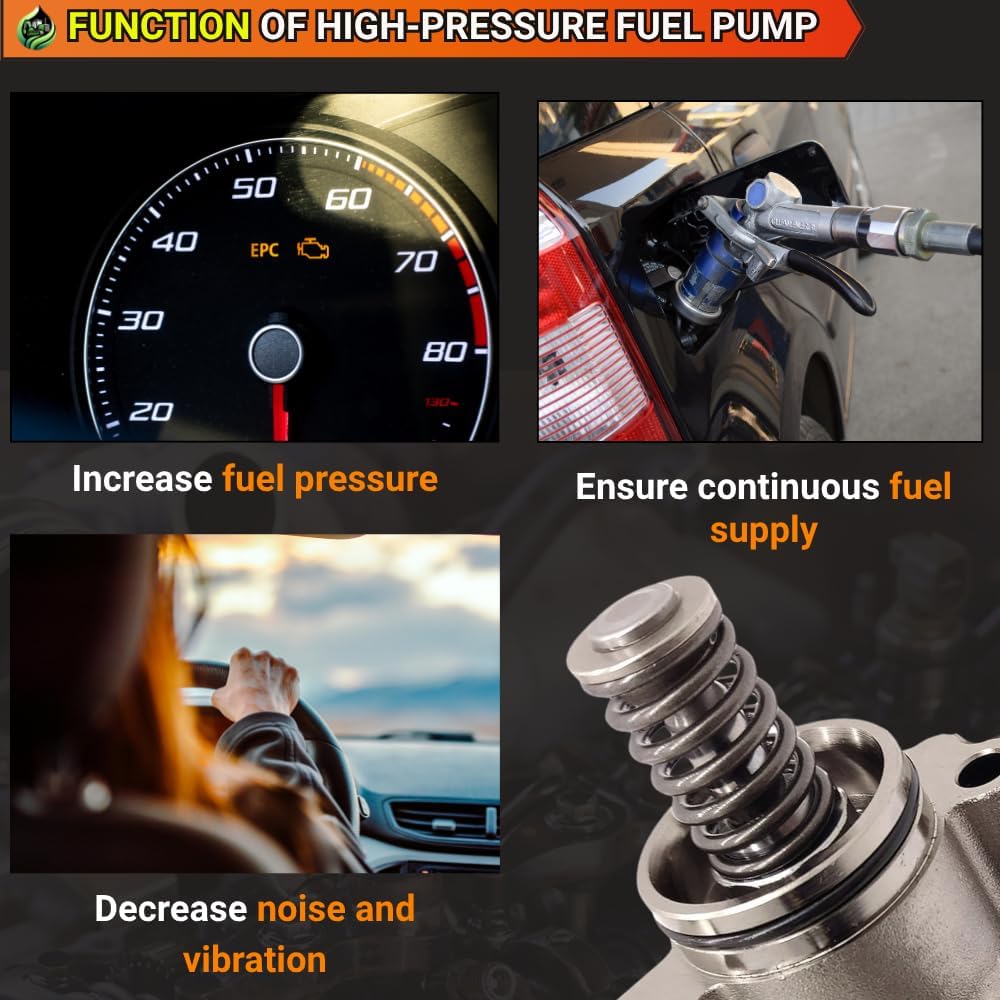 06F127025H High Pressure Fuel Pump For Audi A3 2005-2008 A4/A4 Quattro 2005-2009 / TT 2008 For Volkswagen Jetta Passat GTI 2006-2013 Eos 2007-2009 Golf R 2012-2013 For TFSI 2.0LL4# 06F127025J