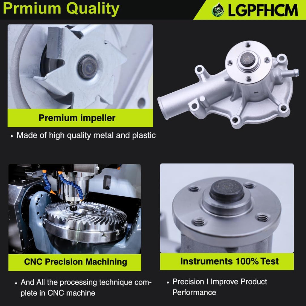 16241-73030 Water Pump (Impeller 60mm) For Kubota Engine V1305 V1505 D1105 D1005 D905 F2400 F2560 BX2660 BX22 BX23 BX2200 B21 B2301 B2320 B2400 B2410 B2630 B2710 B2910 Bobcat S70 # 16251-73032 16241-73030