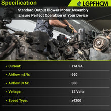 Load image into Gallery viewer, 008-A39-02 12V 3 Speed Double Wheel Blower Motor Assembly Compatible with John Deere 312 314 316 317 318 319 320 323 324 325 326 328 329 330 331 332 333 Series Skid Steer Loader # AT441565 30003139