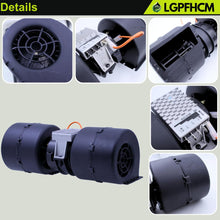 Load image into Gallery viewer, 008-A39-02 12V 3 Speed Double Wheel Blower Motor Assembly Compatible with John Deere 312 314 316 317 318 319 320 323 324 325 326 328 329 330 331 332 333 Series Skid Steer Loader # AT441565 30003139