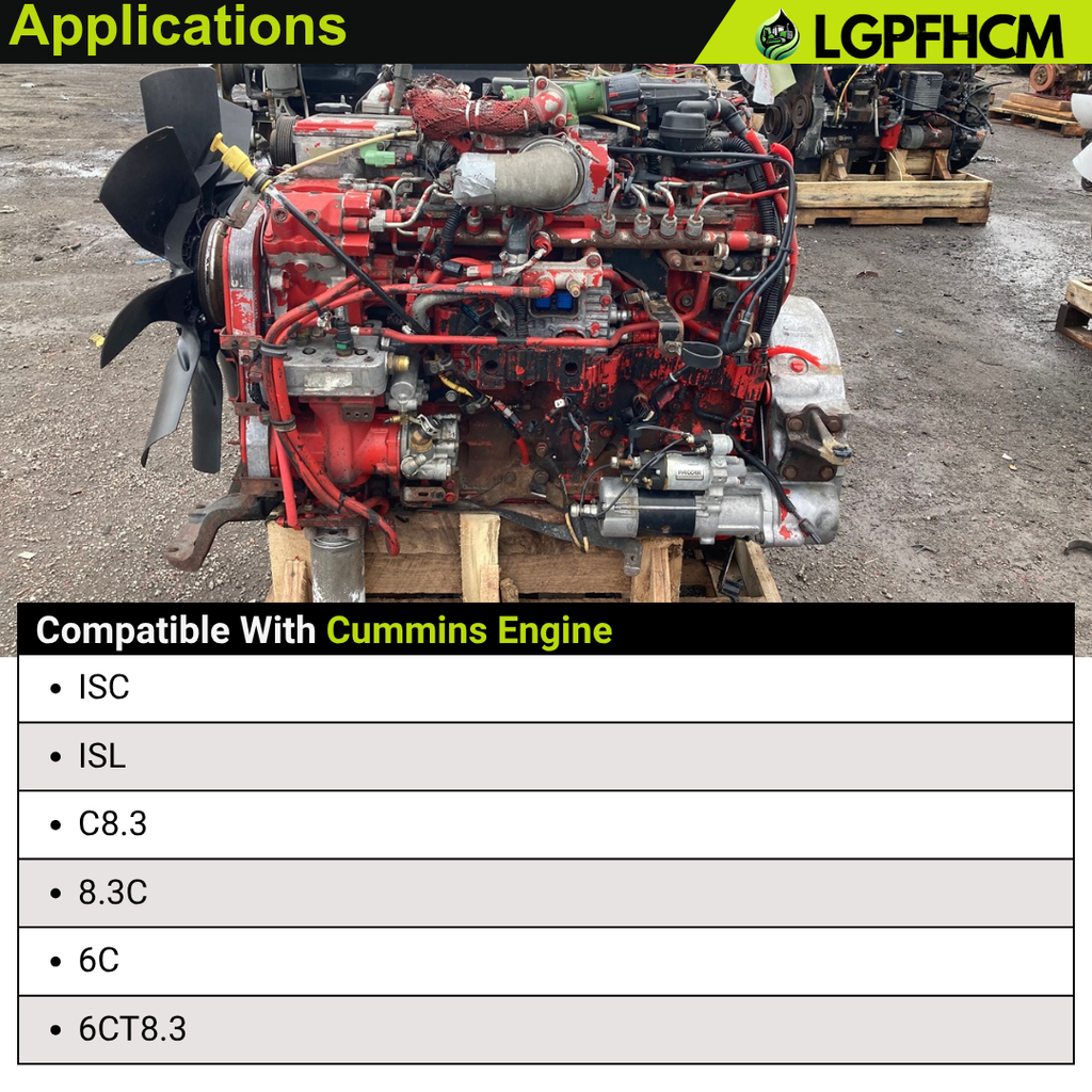 4024883 3941786 Front Crankshaft Oil Seal Compatible with Cummins Engine ISC ISL C8.3 8.3C 6C 6CT8.3