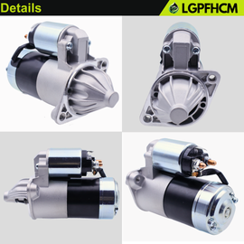 6C070-59214 Starter Motor For Kubota Tractor B26 B2630 B2650 B2710 B2910 B3000 B3030 B2710HSD B2910HSD B3030HSD B3030HSDC B3200 B3300 B3350 B7800 Engine V1505 Replacement 6C070-59215 6C070-59210