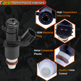 Upgraded 4PCS FJ1540 Fuel Injectors for Honda Civic L4 2.0L 2016 2017 2018 2019 2020 2021 16 17 18 19 20 21 # 164505BAL01 164505BALO1 FJ1295