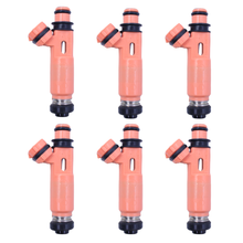 Load image into Gallery viewer, 6PCS FJ644 23250-0A020 Fuel Injectors For Lexus ES300 V6 3.0L 2002-2003 ES330 RX330 3.3L 2004-2006 RX400h 2006-2008 For Toyota Camry 2002-2006 Highlander 2004-2007 Sienna 2004-2006 Solara 2004-2008