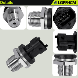 129A00-57100 Pressure Sensor Compatible with Yanmar 3JH40 3TNV84T 4TNV98C 3TNV88 3TNV86CT 3TNV86CHT 4TNV84T 4TNV86CT 4JH110 4JH45 4JH57 4JH80  Engine #129A0057100 Fuel Rail Oil Pressure Sensor