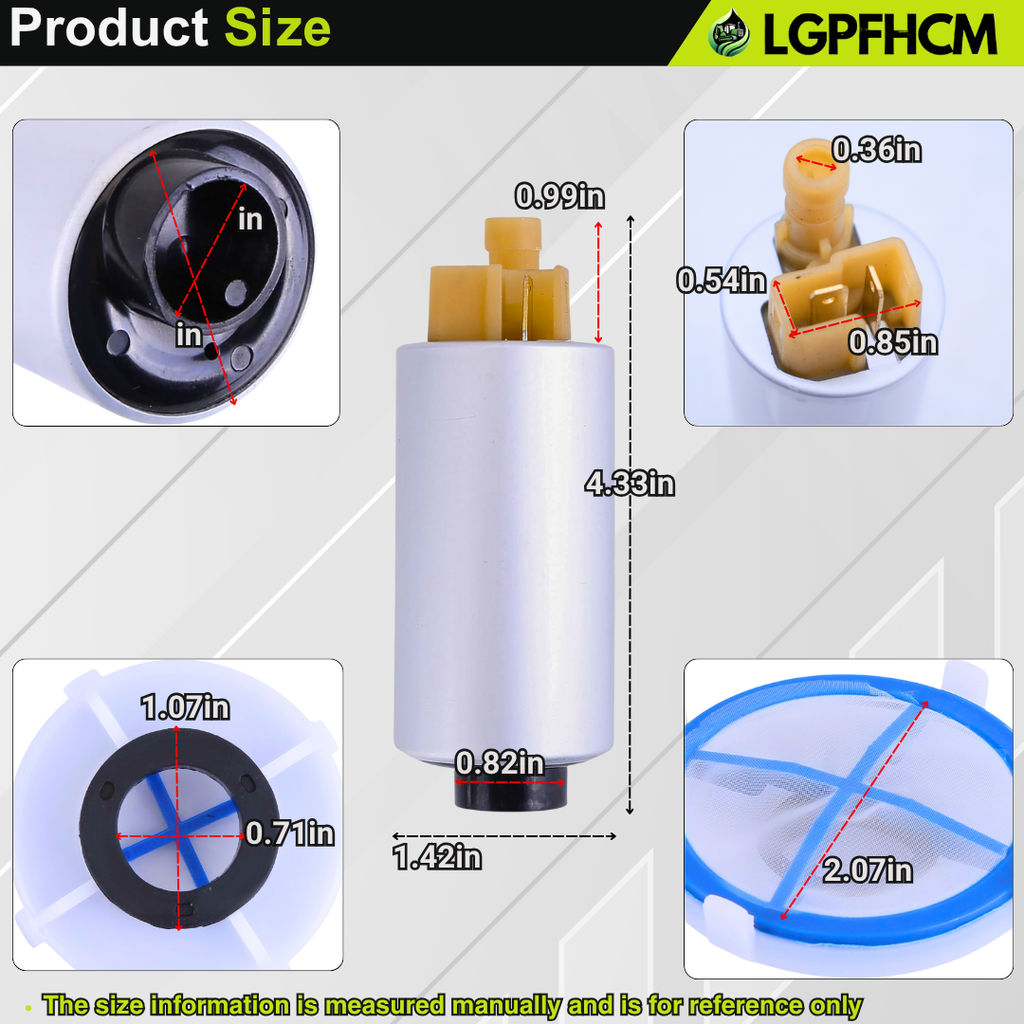 AM115629 Intank Fuel Pump for John Deere 425 445 455 X465 X475 X575 Lawn and Garden Tractor For 400 Series #E11000 AM115073