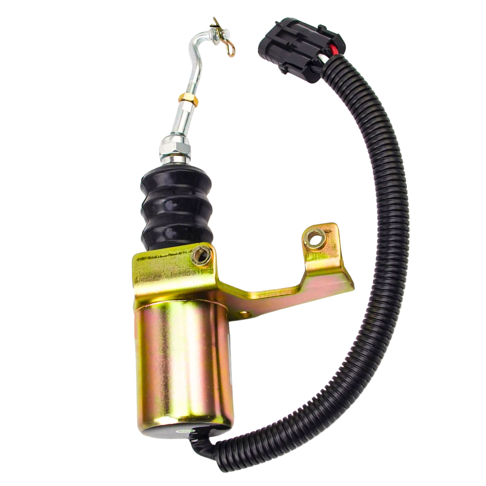 3932017 SA-3742-12 12V Fuel Shutoff Solenoid Valve With Bracket Kits for Deutz Bosch RSV Engine Solenoid Coil
