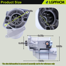 Load image into Gallery viewer, TC620-16800 12V 1.4Kw 9T Starter Motor Compatible With Kubota L3301(DT/F/H) L3302 L3901 (DT/F/H) L3902 Tractors Replace# 128000-2130 128000-2131 228000-2050 9722809-105