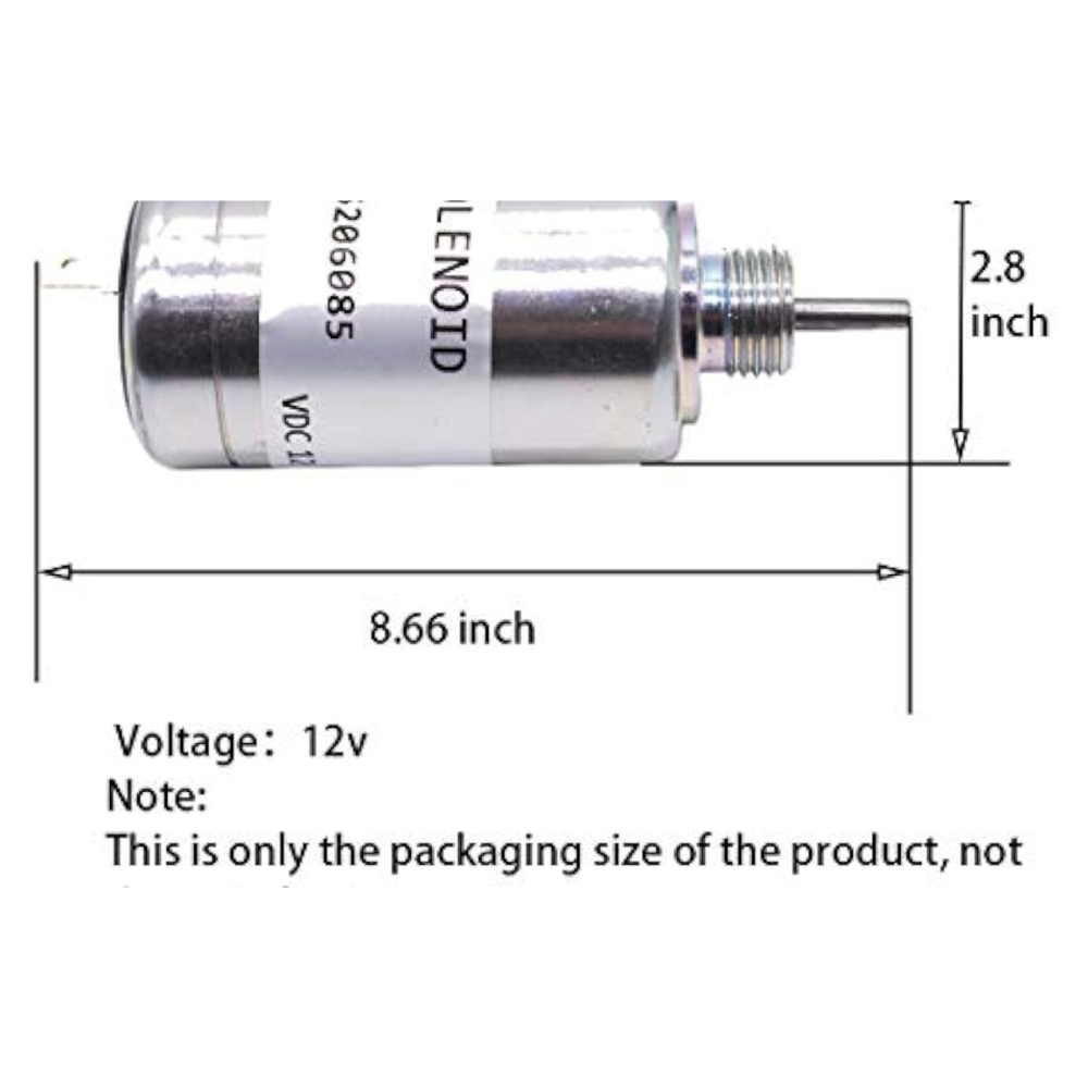 185206085 SBA185206085 12V Fuel Shut Off Solenoid for Case for New Holland Farmall 45A 55A Tractor for Perkins 100 Series Engine Fuel Stop Solenoid Aftermarket Parts