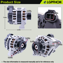 Load image into Gallery viewer, 7015581 400-40137 12V 90A Alternator Compatible with Bobcat Loader A770 S450 S510 S550 S630 S590 S740 T595 T750 Excavator E32 E35 E45 E50 E85 Work Machines 5600 5610 IR/LF # 425581
