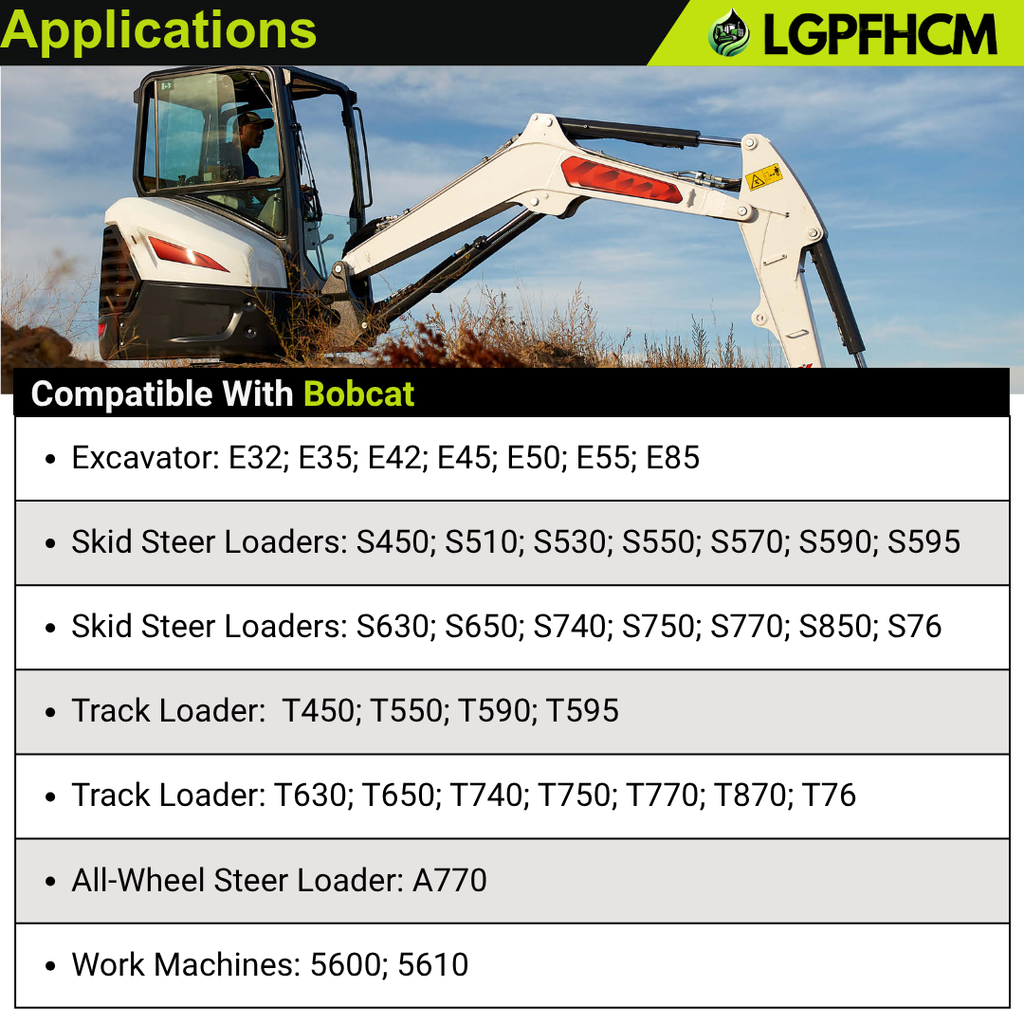 7015581 400-40137 12V 90A Alternator Compatible with Bobcat Loader A770 S450 S510 S550 S630 S590 S740 T595 T750 Excavator E32 E35 E45 E50 E85 Work Machines 5600 5610 IR/LF # 425581