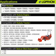 Load image into Gallery viewer, 16241-73030 Water Pump (Impeller 60mm) For Kubota Engine V1305 V1505 D1105 D1005 D905 F2400 F2560 BX2660 BX22 BX23 BX2200 B21 B2301 B2320 B2400 B2410 B2630 B2710 B2910 Bobcat S70 # 16251-73032 16241-73030