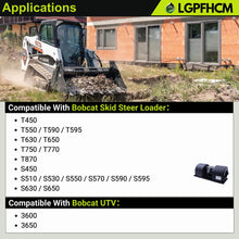 Load image into Gallery viewer, 7193536 12V Cab Blower Motor Assembly Compatible With Bobcat Skid Steer Loader T450 T550 T590 T595 T630 T650 T750 T770 T870 S450 S510 S530 S550 S570 S590 S595 S630 S650 UTV(s) 3600 3650 # 7282145 7249527