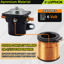 Load image into Gallery viewer, NCA11450A 6V Starter Solenoid Relay Compatible with Ford For New Holland 501 541 600 601 611 620 700 701 740 800 801 811 820 900 901 941 2000 2031 2110 2111 3000 4140 NAA 7000 8000 For Jubilee 1953-57 # 21A11450