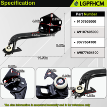 Load image into Gallery viewer, 9107605000 9077604100 Right Sliding Door Roller Lower w/Bracket Compatible with Mercedes Sprinter 910 907 1500 2500 3500 3500XD 2019 2020 2021 2022 2023 For Freightliner Sprinter 2019-2021