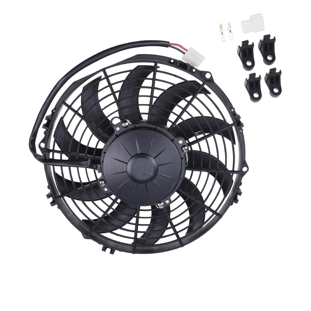 78-1186 30100455A VA11-BP12 / C-57S 24V 120W Universal Blow Engine Cooling Fan 255mm/10 Inch Compatible with Thermo King Transport Refrigerant KV-500 V-100 C-090 V-190 V-400 V-30