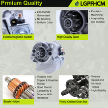 Load image into Gallery viewer, TC620-16800 12V 1.4Kw 9T Starter Motor Compatible With Kubota L3301(DT/F/H) L3302 L3901 (DT/F/H) L3902 Tractors Replace# 128000-2130 128000-2131 228000-2050 9722809-105