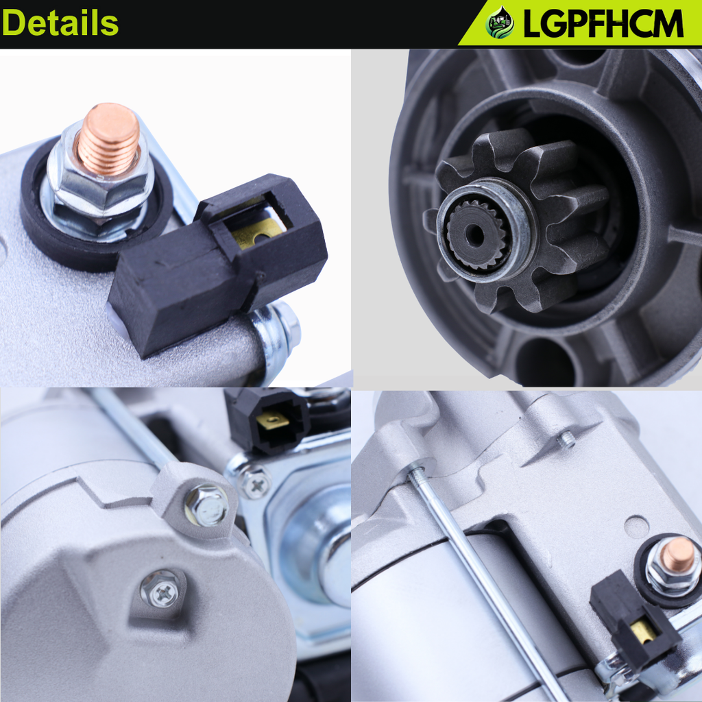 TC620-16800 12V 1.4Kw 9T Starter Motor Compatible With Kubota L3301(DT/F/H) L3302 L3901 (DT/F/H) L3902 Tractors Replace# 128000-2130 128000-2131 228000-2050 9722809-105