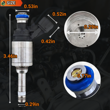 Load image into Gallery viewer, 4Pcs 16600-1KC0A FJ1189  Fuel Injectors Compatible For Nissan JUKE 1.6L L4 2011-2017 For Rogue SL Hybrid SV 2.0 2017-2019 For Rogue Sport S SL SV 2.0 2017-2020  #16600-1VA0A 16600-1VA0C 16600-1KC0B