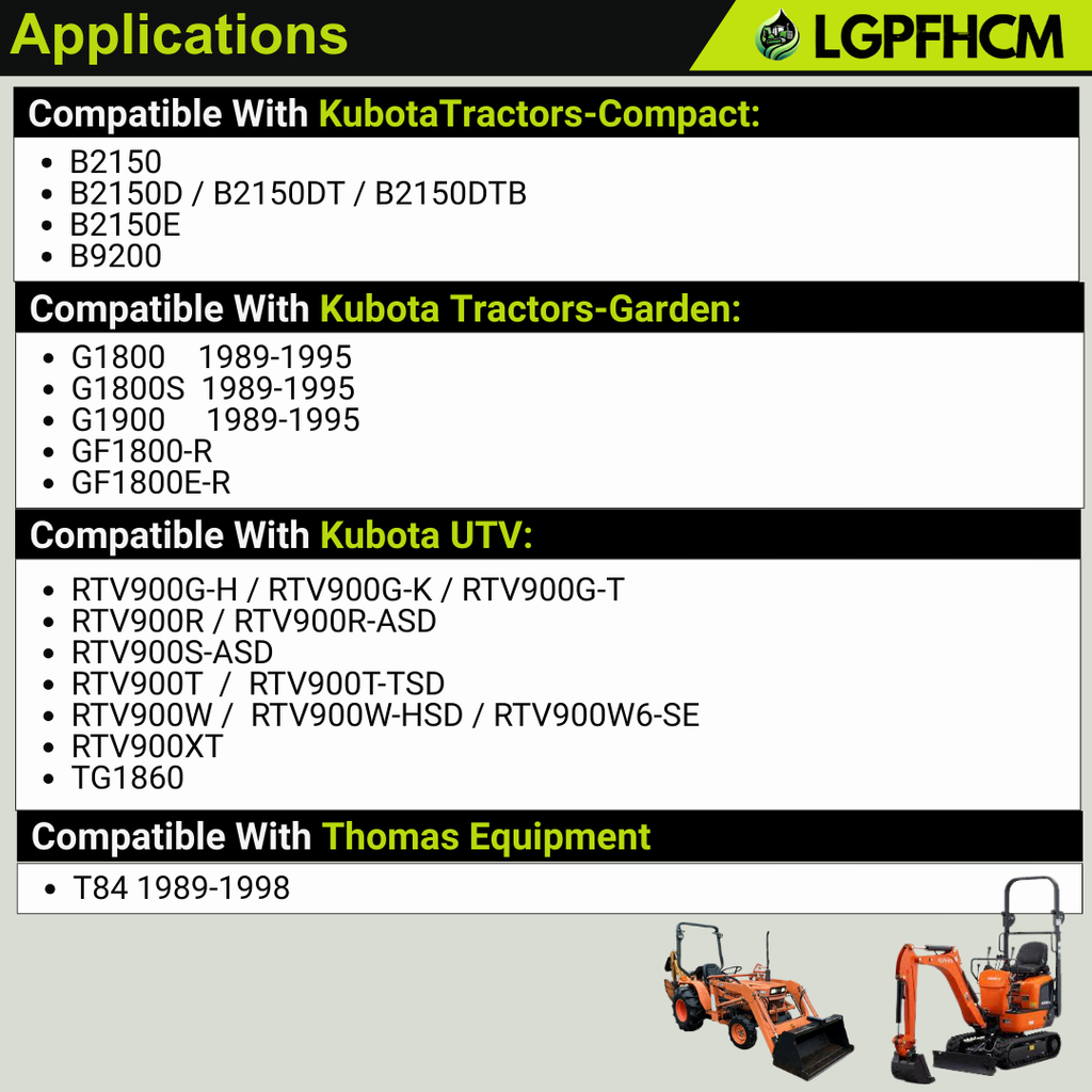 15471-63010 1547163010 12V 9T Starter Motor Compatible for Kubota Engine D902 D1403 D1503 D1703 D1803 V1903 V2003 V2203 Tractor L295DT L295F L405 #15521-63013 1552163013