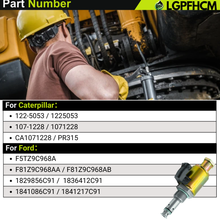 Load image into Gallery viewer, 122-5053 12V Oil Pump Solenoid Valve For Caterpillar For CAT Excavators E322C 325C 3116 3126B 3126 3126E for 1995-2003 Ford F250 F350 E350 E450 7.3 IPR Valve Injector Pressure Regulator Sensor Valve # 1225053 107-1228 F81Z9C968AB