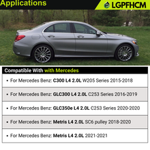 Load image into Gallery viewer, 12V 190A A0009067703 Alternator for Mercedes-Benz C300 W205 2015-2018 For GLC300 C253 2016-2019 For GLC350e 2020 For Metris L4 2.0L SC6 pulley 2018-2021 For Metris 2021 CW 4-Groove Clutch Pulley # 0125812011 0125812058