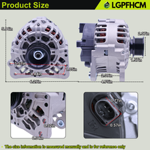 Load image into Gallery viewer, 12V 70A RE529377 AT476305 Alternator For John Deere Engnie 5030 4024 For Loader 244J 304J 324J Tractor 4120 4320 4520 4720 5065M 5075M 5225 5325 5425 5715 6100D CT315 313 325 70HP #AL5057X RE509648